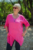 Linen ANTONIA - 7671 100% LINEN LIGHTWEIGHT ITALIAN TUNIC - Vera Tucci OriginalsGianni Moda