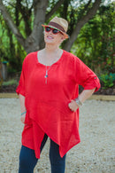 Linen ANTONIA - 7671 100% LINEN LIGHTWEIGHT ITALIAN TUNIC - Vera Tucci OriginalsGianni Moda