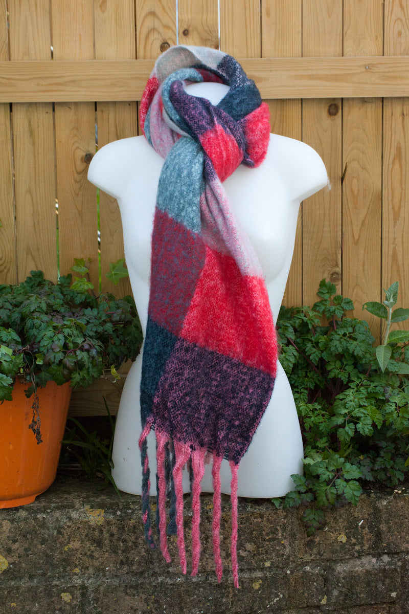 VANDA - SOFT AND COSY WARM CHECK SCARF 15 COLS SC22C 11